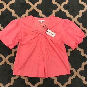 NWT Elizabeth and James pink puffy top small